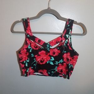 Charlotte Russe Floral crop top